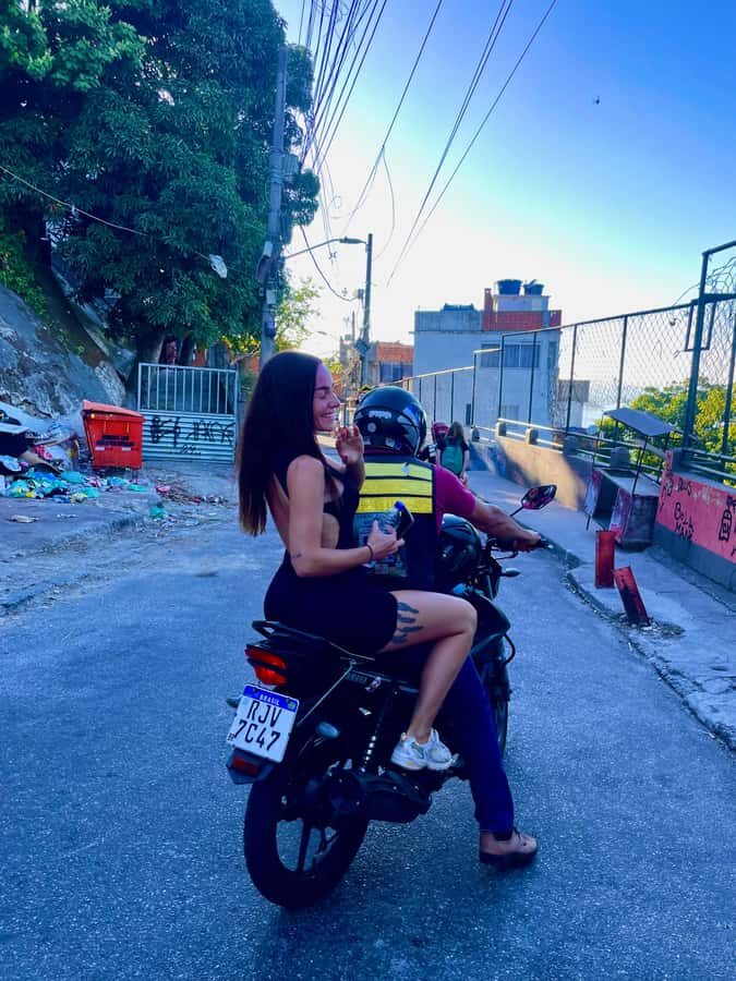 Hike Dois Irmãos + Vidigal Favela Experience - Praça do Vidigal to the top: the moto-taxi start you’ll remember