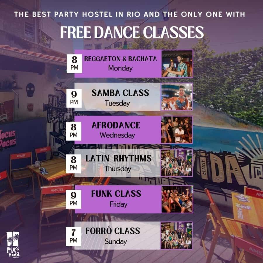 Latin Music Dance Class + DJs + 2 Free Drinks - Optional Thursday boat party by Guanabara Bay, plus an 11pm club option
