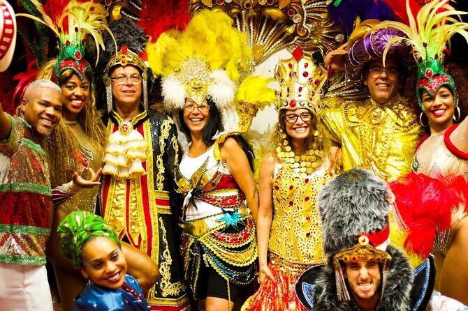 Private Carnaval Experience with Pickup: Carnival backstage, Drink, Samba & more - Costume try-on and the photo moment that actually feels fun