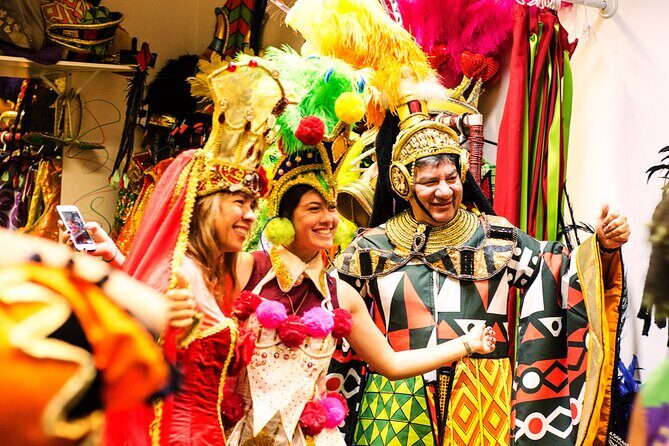 Private Carnaval Experience with Pickup: Carnival backstage, Drink, Samba & more - Price and value: $412 per group up to four