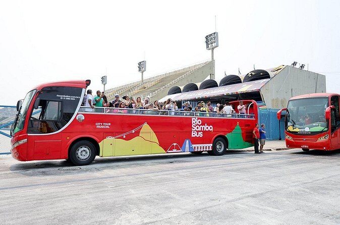 Rio de Janeiro city tour by Hop-On Hop-Off Bus - The route sights: Christ the Redeemer, Sugarloaf, and beaches
