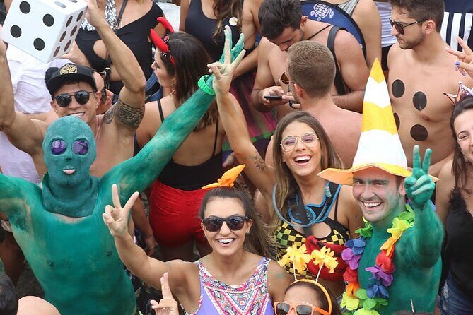 Street Carnival Blocos in Rio de Janeiro - Carnival Extras: Water, Glitter, and Cachaça Shots