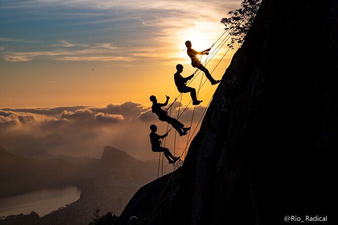 Trail and Rappel on Morro Dois Irmãos - At Morro Dois Irmãos: rappelling with safety gear and real instruction